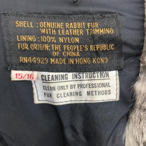 ALEXIDA Patchwork Rabbit fur coat - Picture 7 of 7